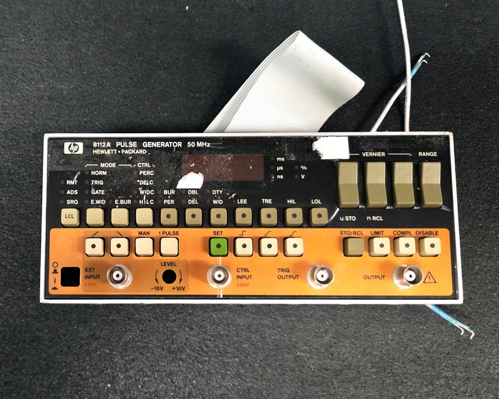 HP 8112A Pulse Generator Front Panel for parts