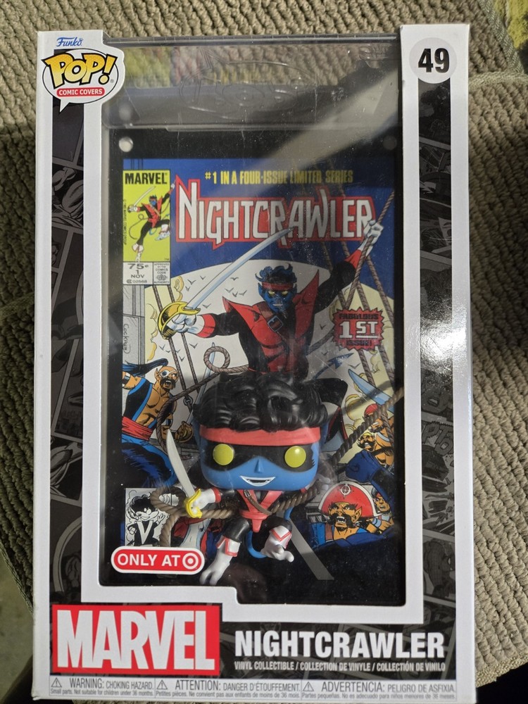 Funko! Marvel Nightcrawler Funko Pop 49  Includes Comic READ DESCRIPTION