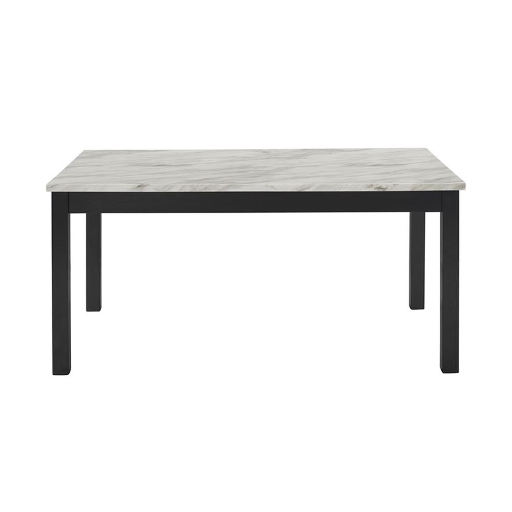 Pemberly Row 5-Piece Wood Rectangle Dining Table Set in Gray