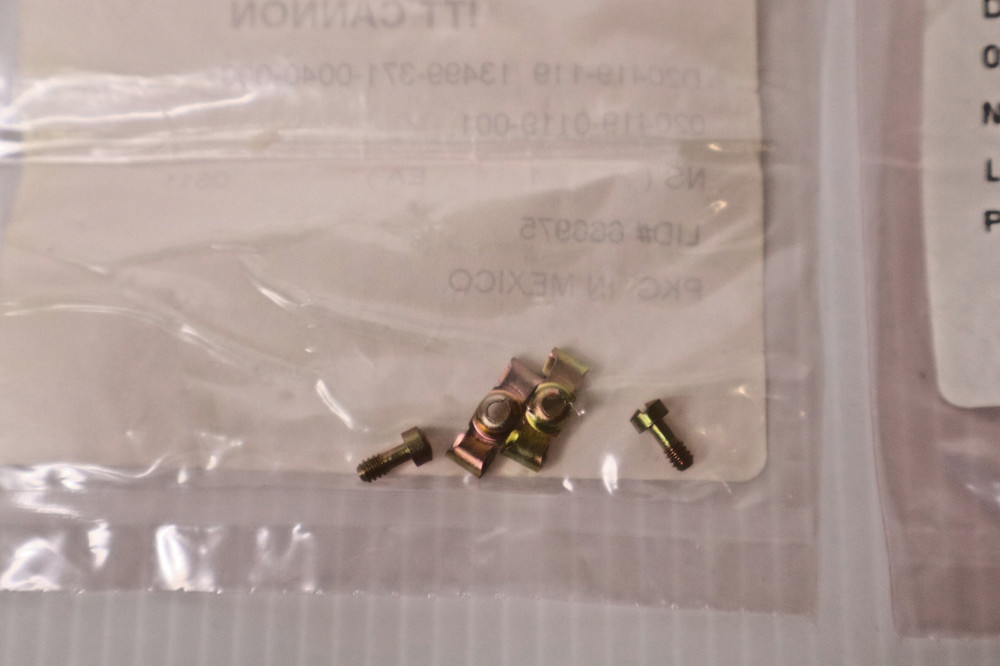 ITT Cannon D20419-119 Hardware Set - 2 Available