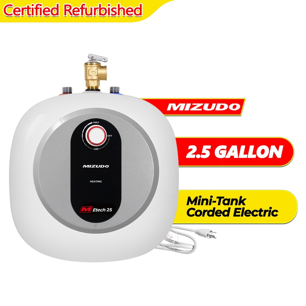 【90% NEW】Electric Point Of Use Hot Water Heater 2.5 Gallon Tank Under Sink 120V