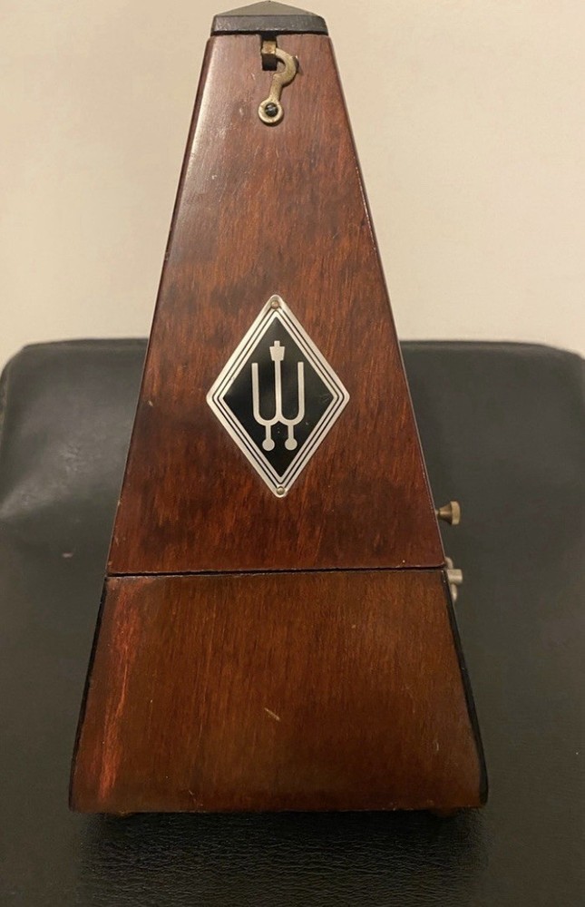vintage Wittner metronome with bell.