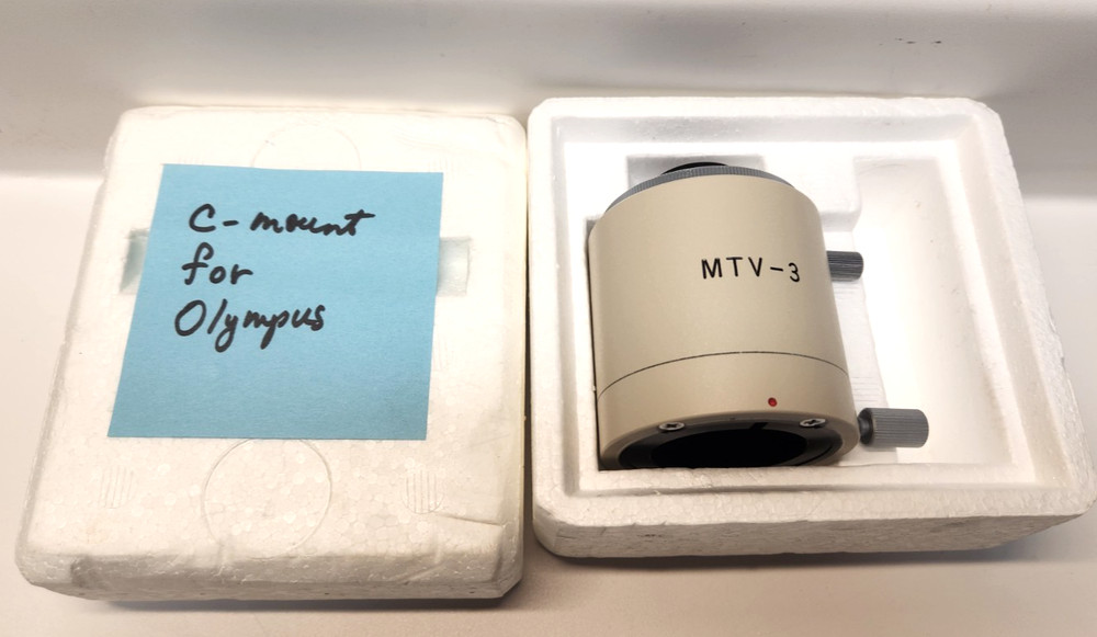 OLYMPUS MTV-3 MICROSCOPE CCD ADAPTER C-Mount FREE SHIPPING!