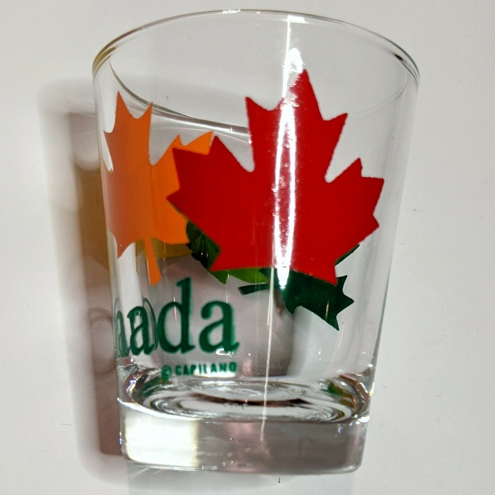 Canada Maple Leaf Multi Color Clear Shot Glass by Capilano