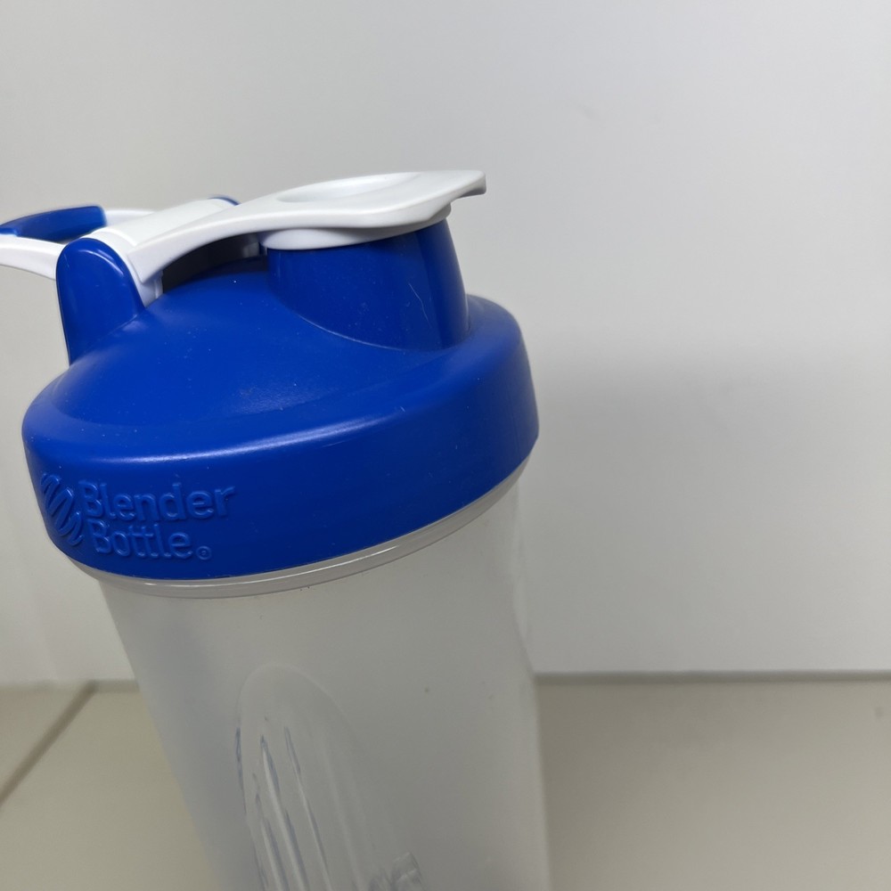 BlenderBottle Classic Clear/Blue 28-Ounce
