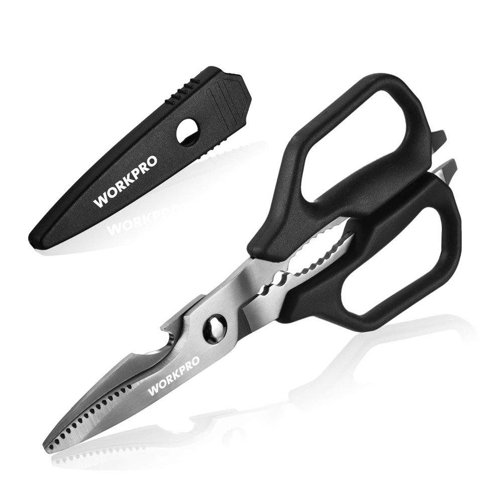 WORKPRO Heavy Duty Kitchen Scissors All Purpose Kitchen Shears Detachable Blades