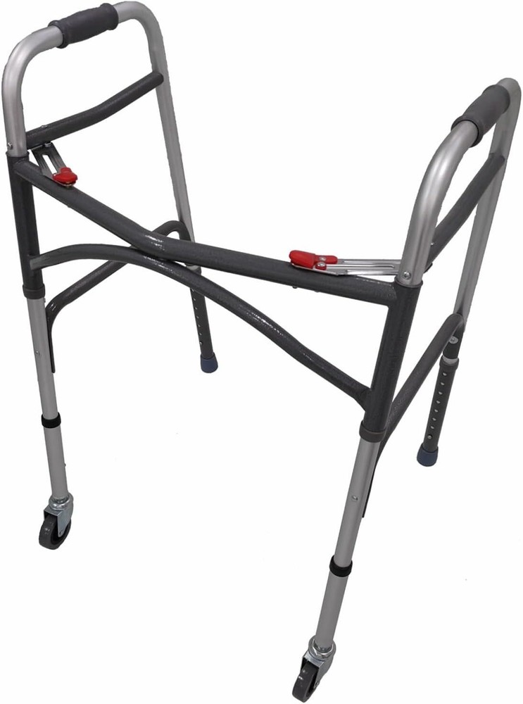 Walker Wheels Swivel Universal Walker Caster Wheel with 5 Height Adjustable Re