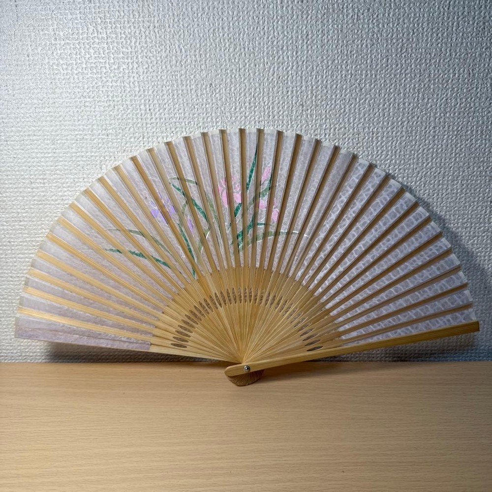 Folding Sensu Fan floral bamboo