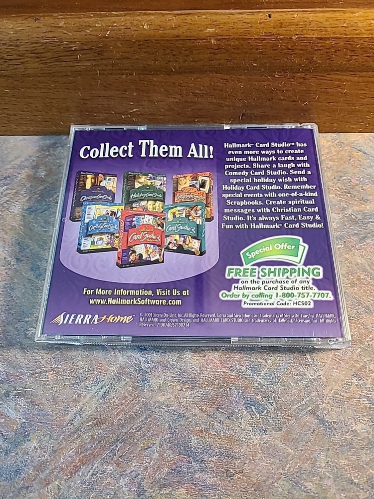 Hallmark Card Studio 3 Deluxe PC CD-Rom 3 Disc Set Software