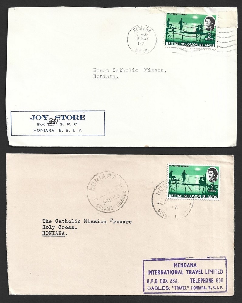 British Solomon Islands 1957-71 covers (11)