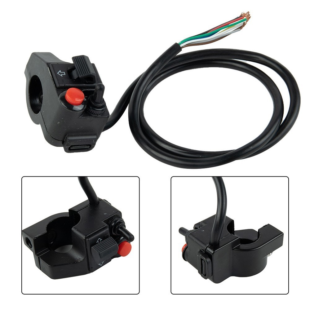 Motorcycle Switches Handlebar Switch Headlight Button 6*5*3.5CM ABS Aluminum