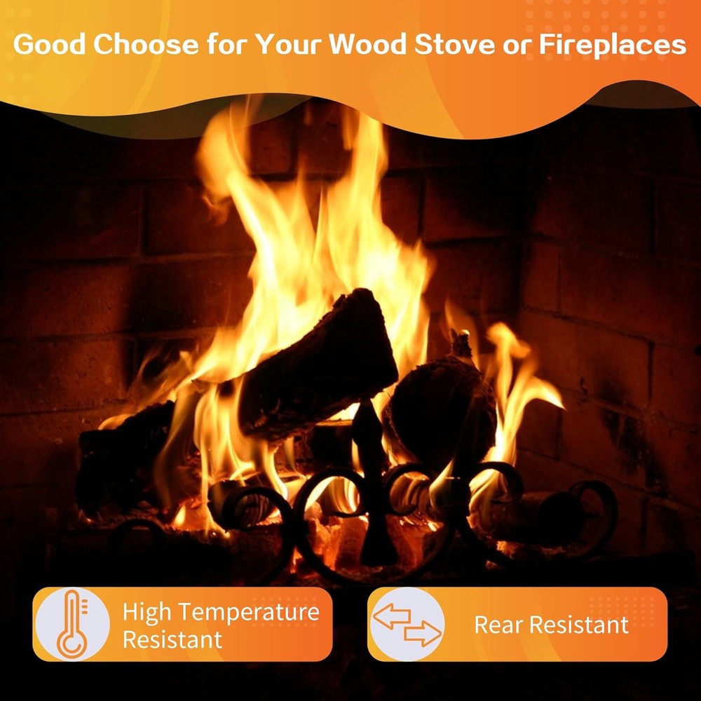 12PCS Woodstove Firebricks, Fire 9“x4.5"x1.25" - 12Pack