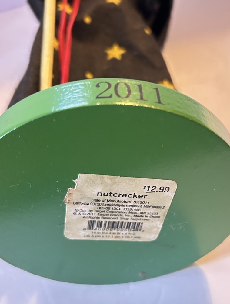 Halloween Nutcracker Wooden Witch 2011 Target 14”