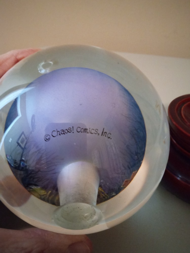 Chaos Comics Evil Ernie Painted Glass Orb