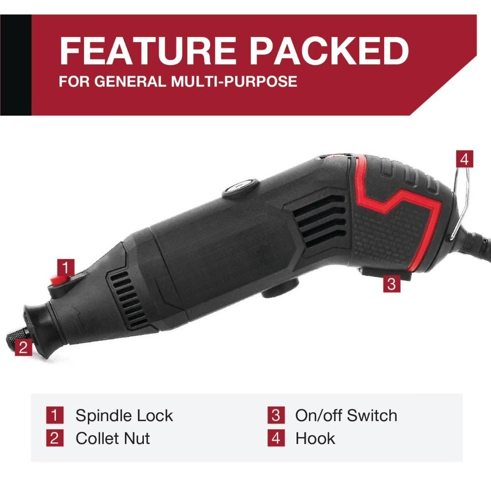 1.5 AMP Corded Rotary Tool with 105 Accessories