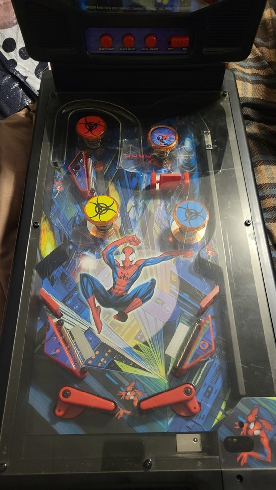 Marvel SPIDER-MAN 3 2007 Table-Top Mini Pinball Machine Used Tested WORKS