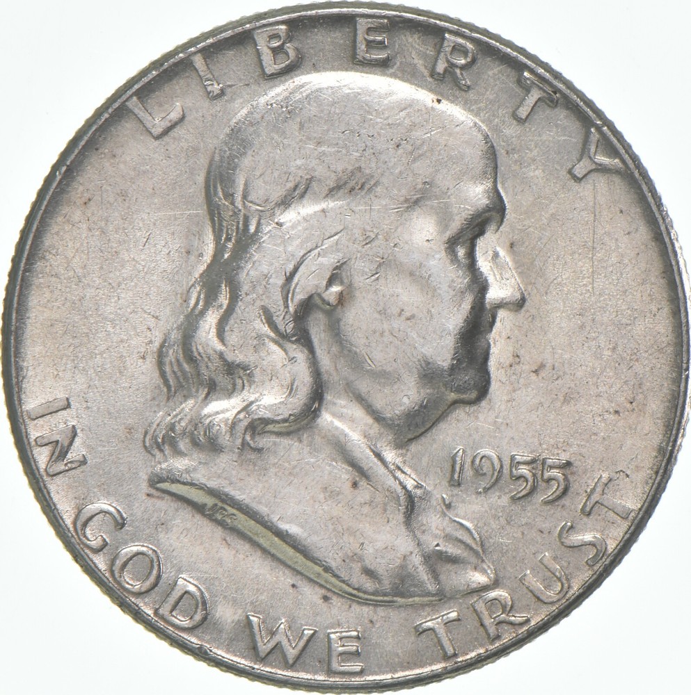 1955 Franklin Half Dollar AU