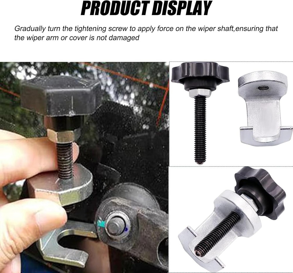 2pcs Car Wiper Arm Puller Windshield Wiper Arm Removal Tools Adjustable Knob