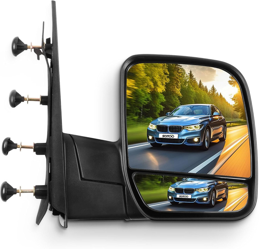 Passenger Right Side View Mirror Fit for Ford for E-150 for E-250, for E-150 Clu
