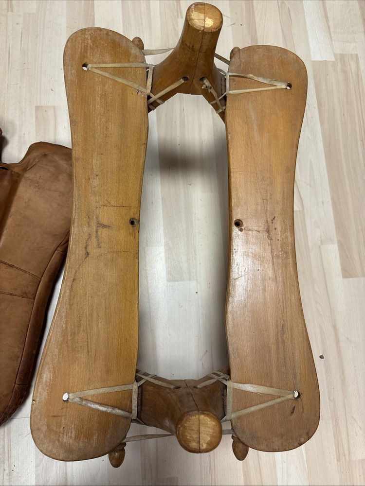 Vintage 1960's Egyptian Camel Saddle Stool