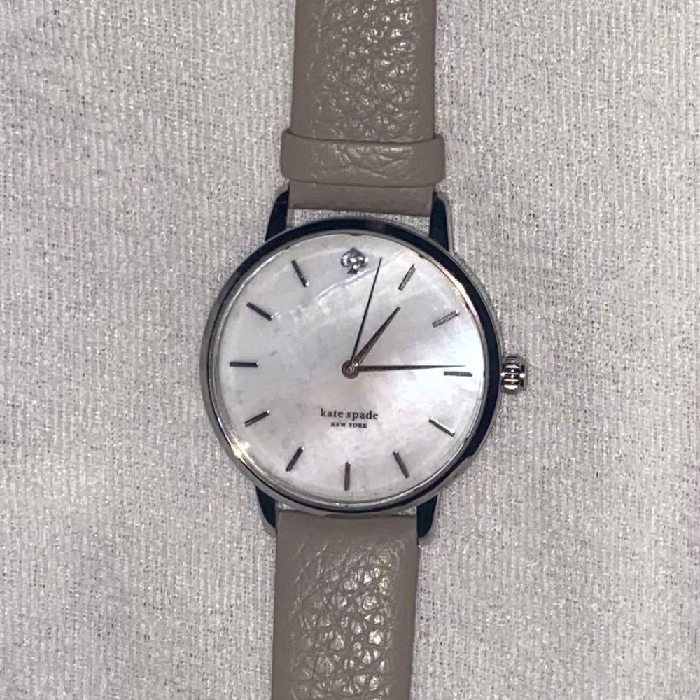 KATE SPADE KSW1141 White Shell Beige/Silver Watch