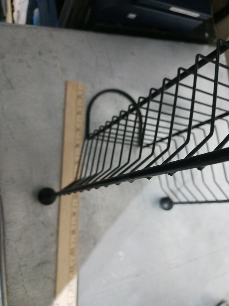 Black Metal 24 DVD Tower Storage