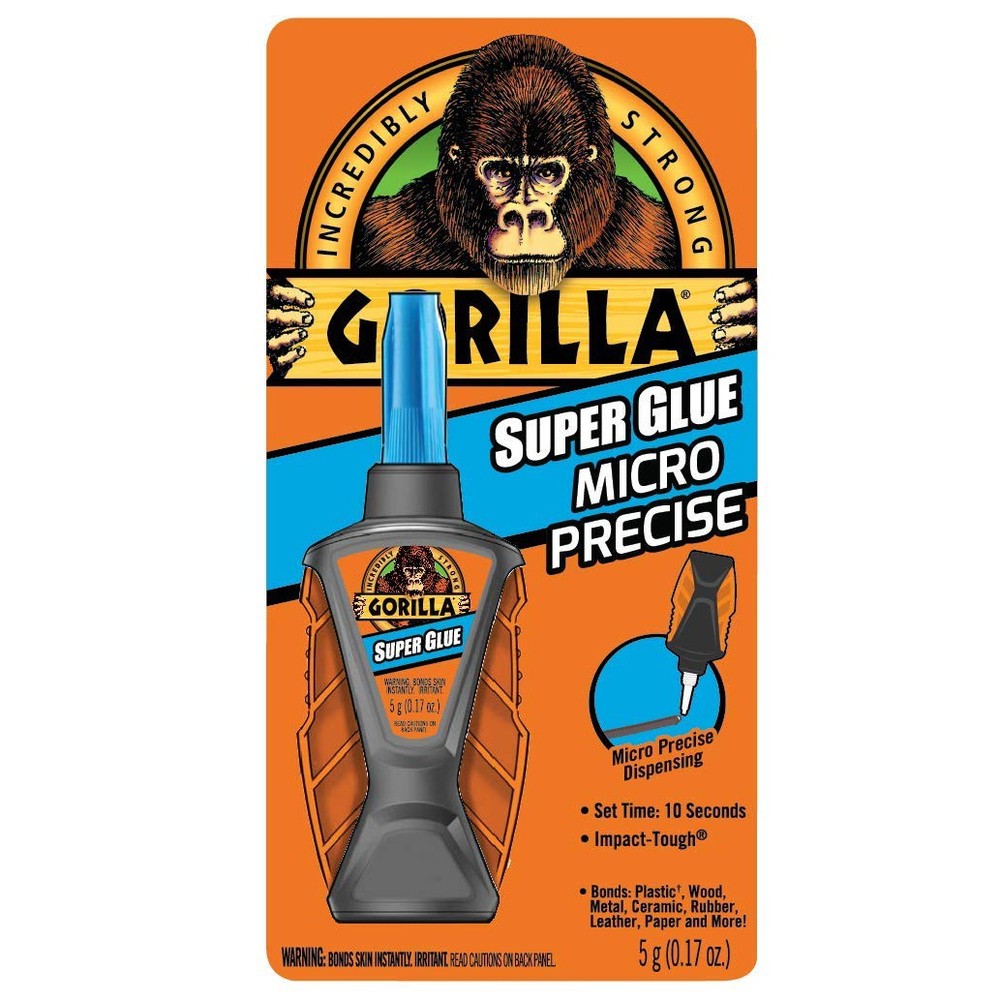 Gorilla Super Glue Micro Precise: 5g bottle (Clear)