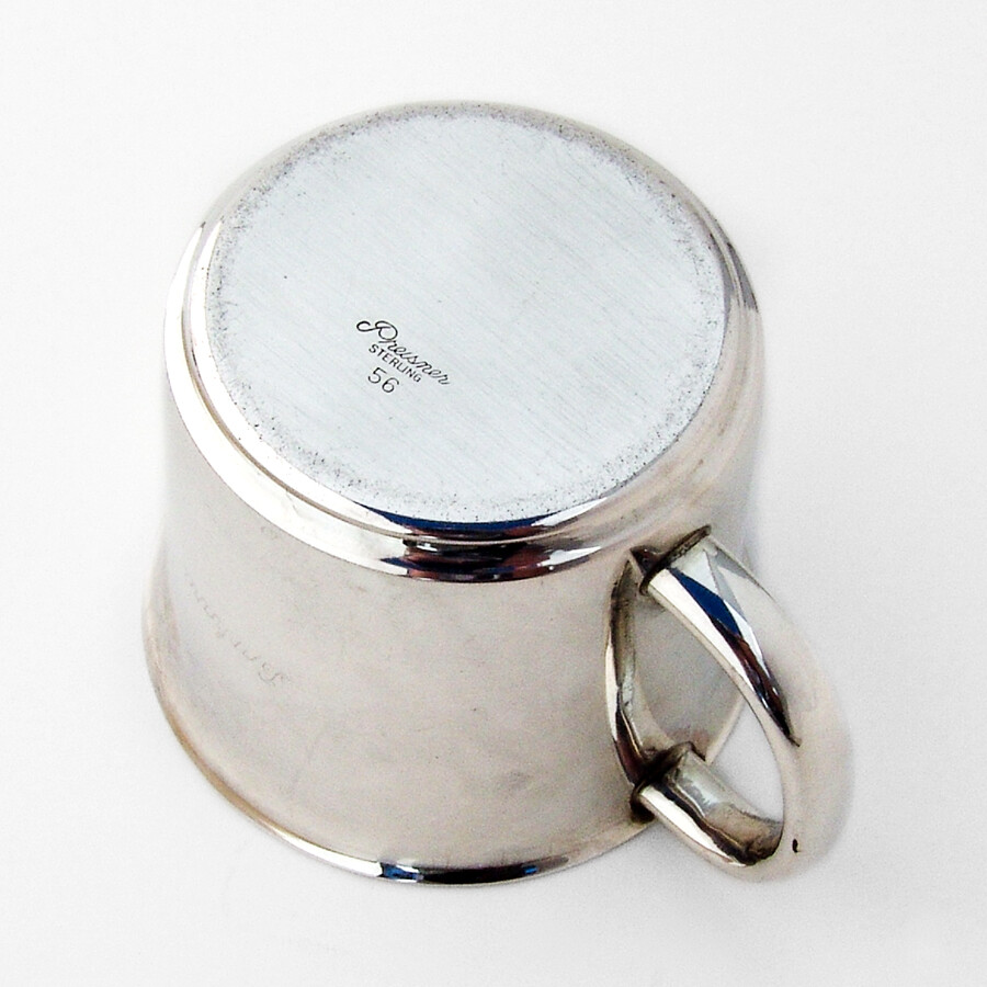 Preisner Baby Cup Sterling Silver 1960 Inscribed