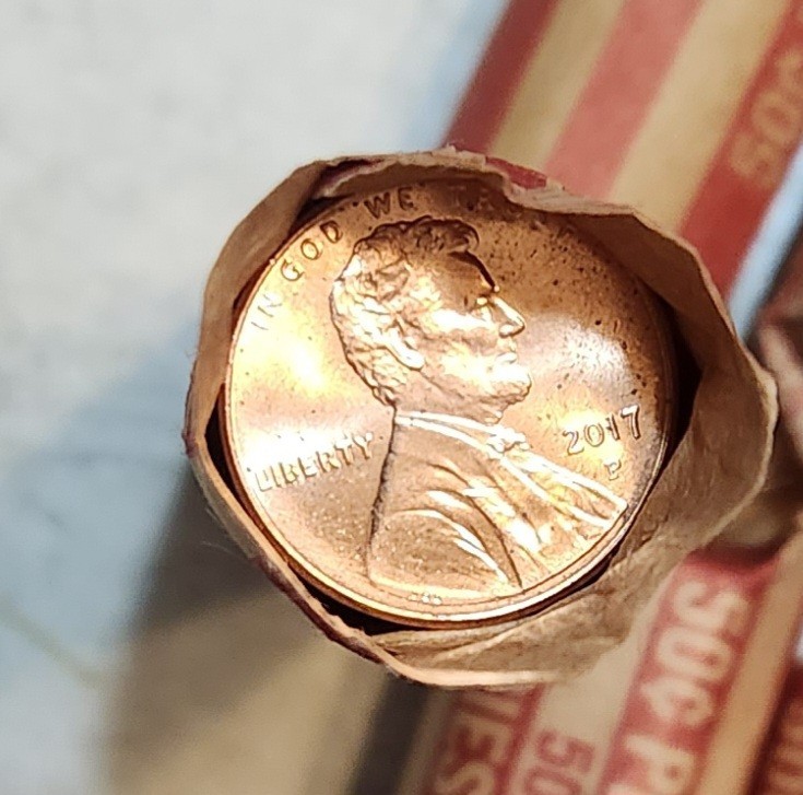 2017-P Lincoln Shield Cent Penny 50 Coin roll