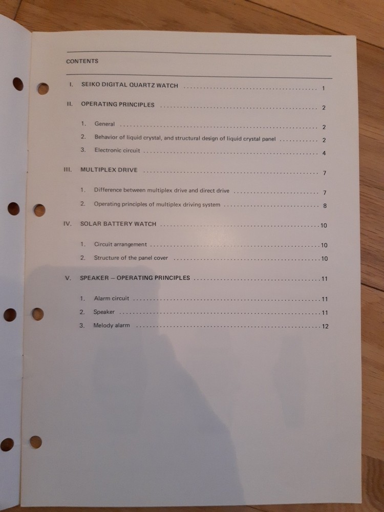 3 Vintage Seiko watch Technical Manuals