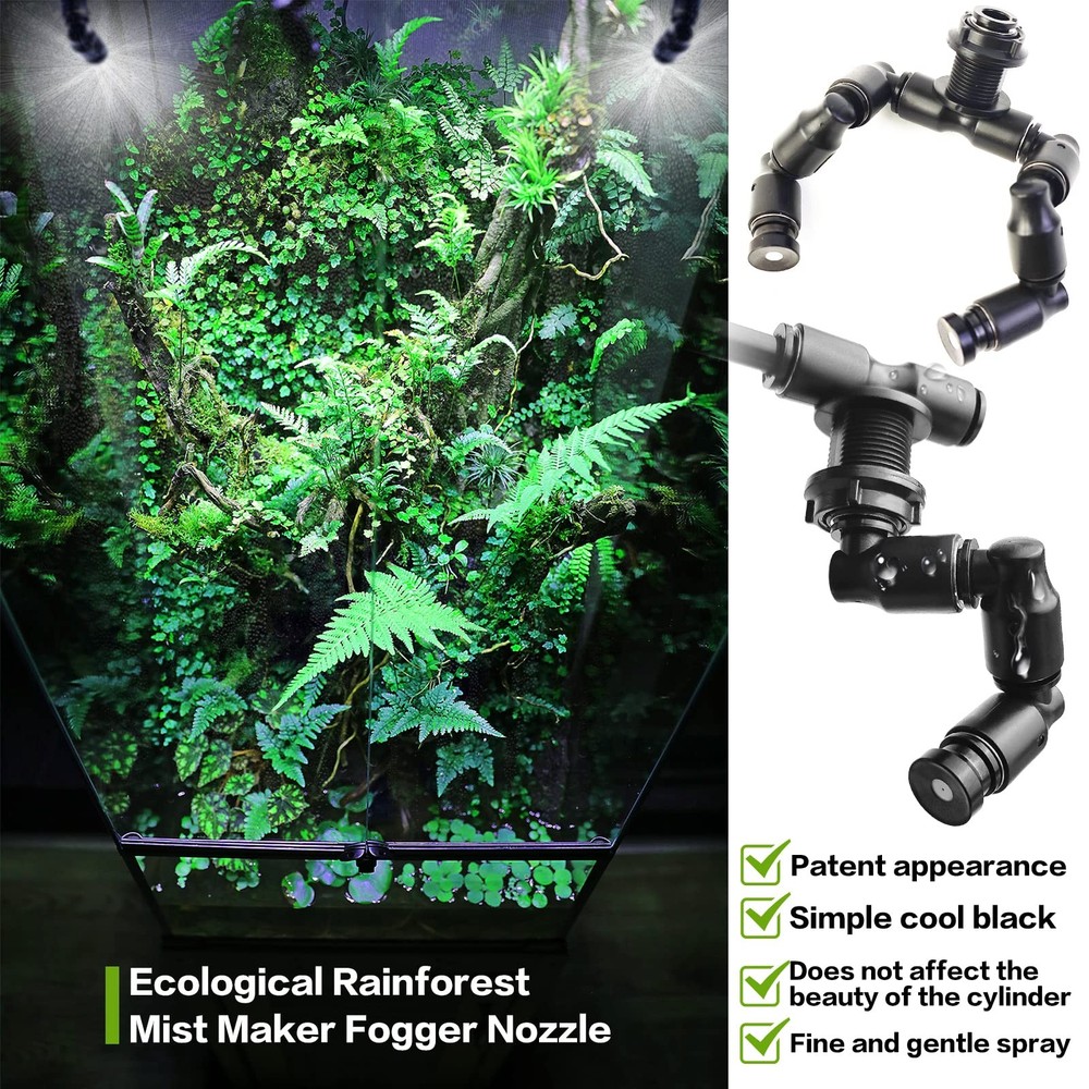 MYGIIKAKA Reptile Fogger Automatic Mister Touch Version, Black