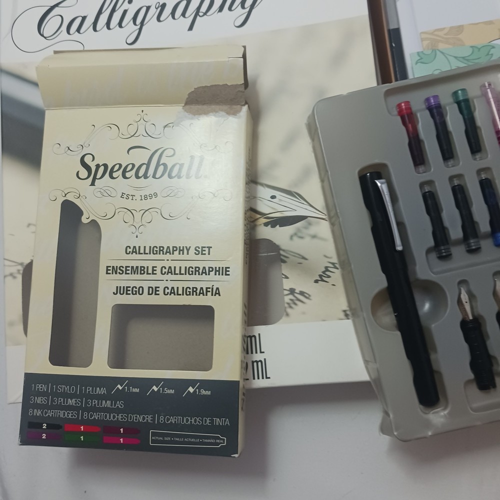 Calligraphy Sets Speedball Spicebox Beginners Writing Cursive Art Studio