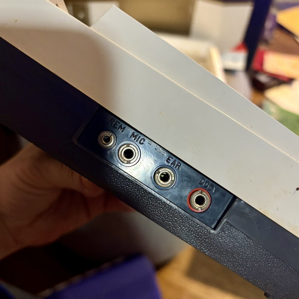 Atlantic Solid State Cassette Tape Recorder model KH-158 + Microphone, UNTESTED