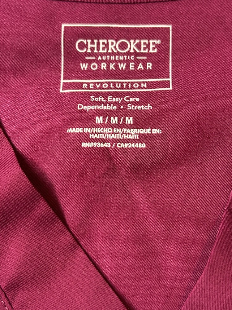 Burgundy Cherokee Scrubs