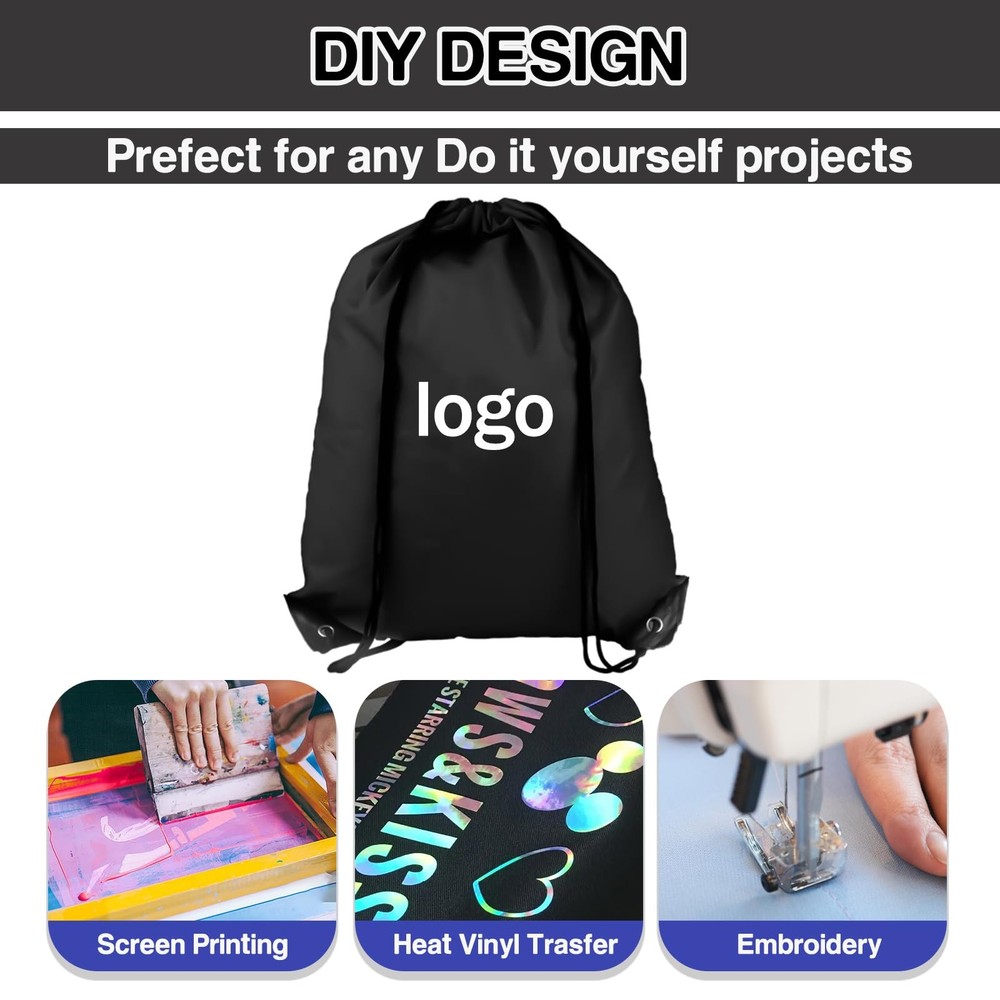 Drawstring Backpack 20Pcs Bags, Draw String Medium, Multicolor