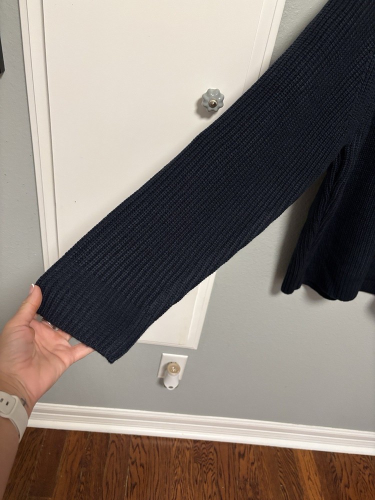 Slate & Stone Navy Half-Zip Waffle Knit Pullover NWT Size: Large