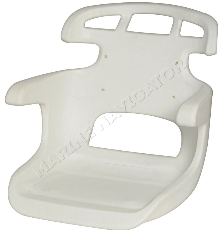 Osculati COMFORT White Polyethylene Bucket Seat Equipped with Threaded Inserts