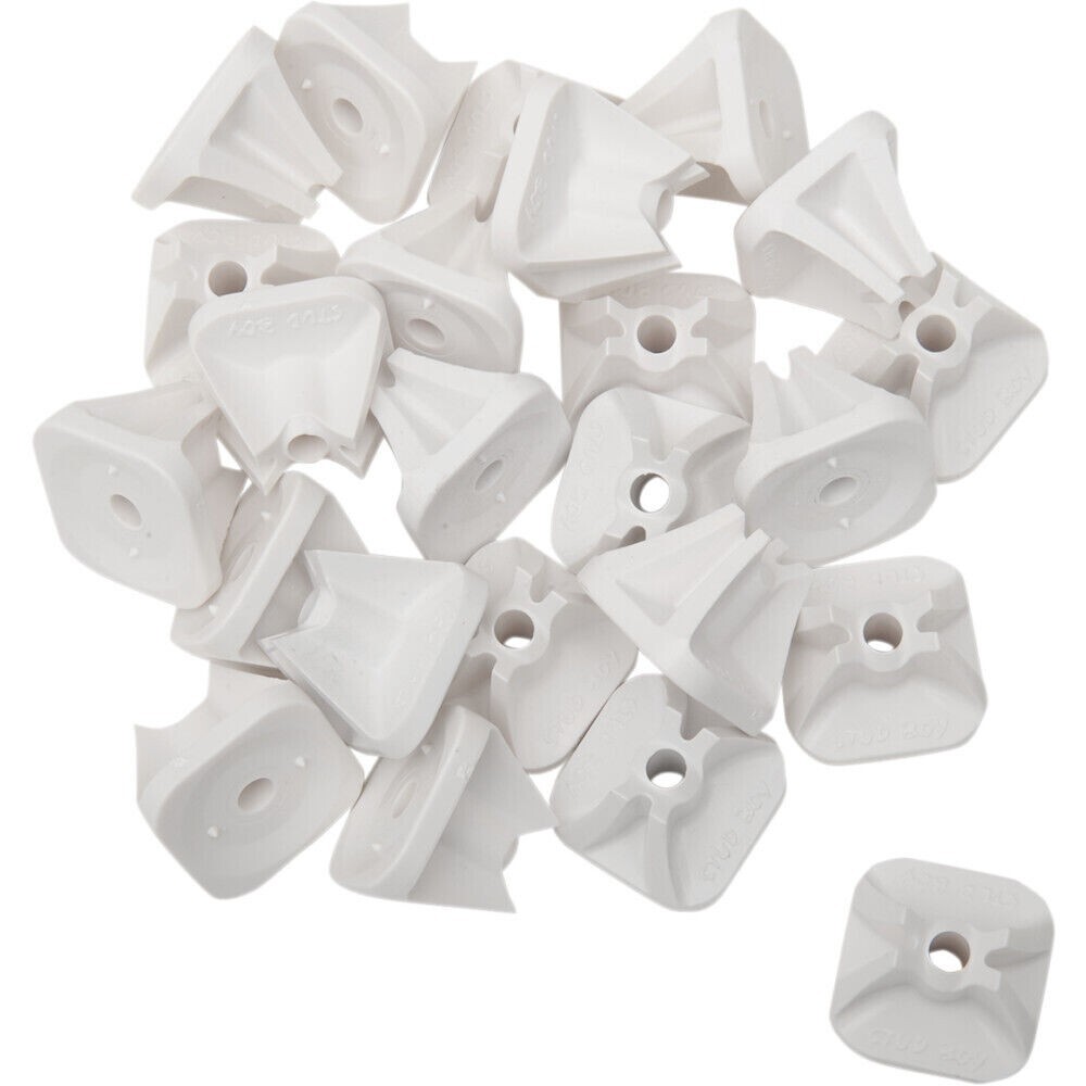 Stud Boy Single Backer Plates - White - 24 Pack | 2513-P1-WHT