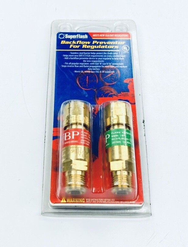 SUPERFLASH 616226-03540 BACKFLOW PREVENTORS FOR REGULATORS - OXYGEN / ACETYLENE
