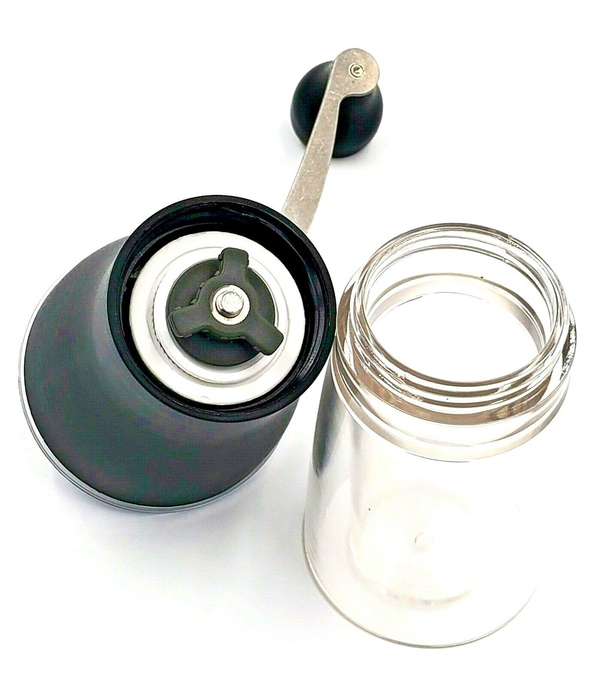 Small Manual Coffee Grinder Beans Nuts Adjustable Conical Ceramic Burr Spice