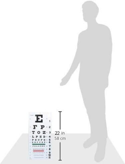 Durable Kindergarten & Snellen Wall Eye Charts - Visual Acuity Testing Set