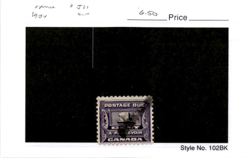 Canada, Postage Stamp, #J11 Used, 1934 Postage Due (AD)