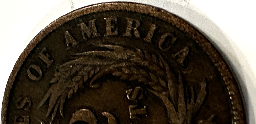 1864 two cent piece large motto LME