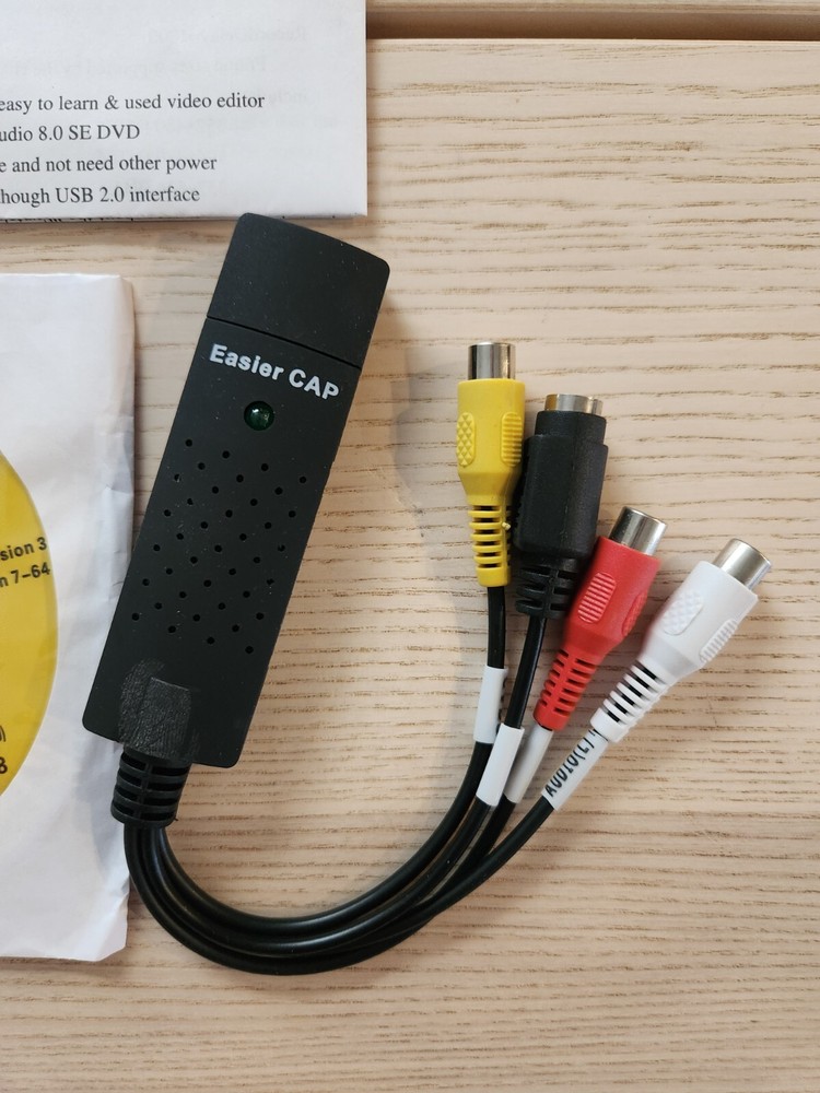 Easier CAP Video Adapter with Audio CD-ROM Software USED/Excellent Condition