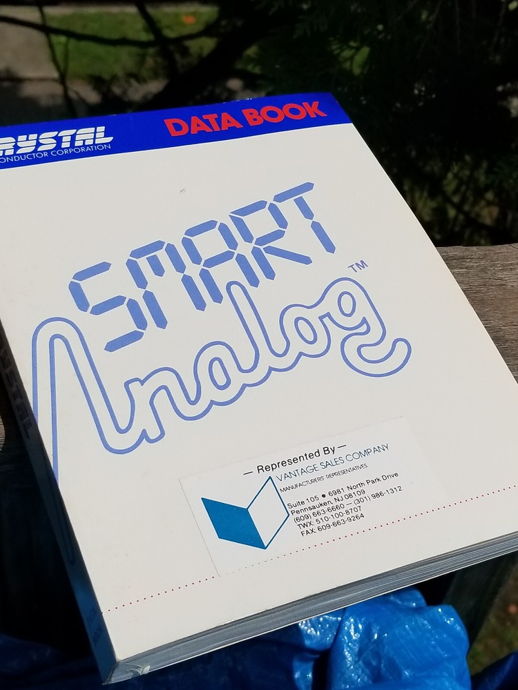VINTAGE ELECTRONIC BOOK CRYSTAL SEMICONDUCTOR DATA SMART CATALOG 1988