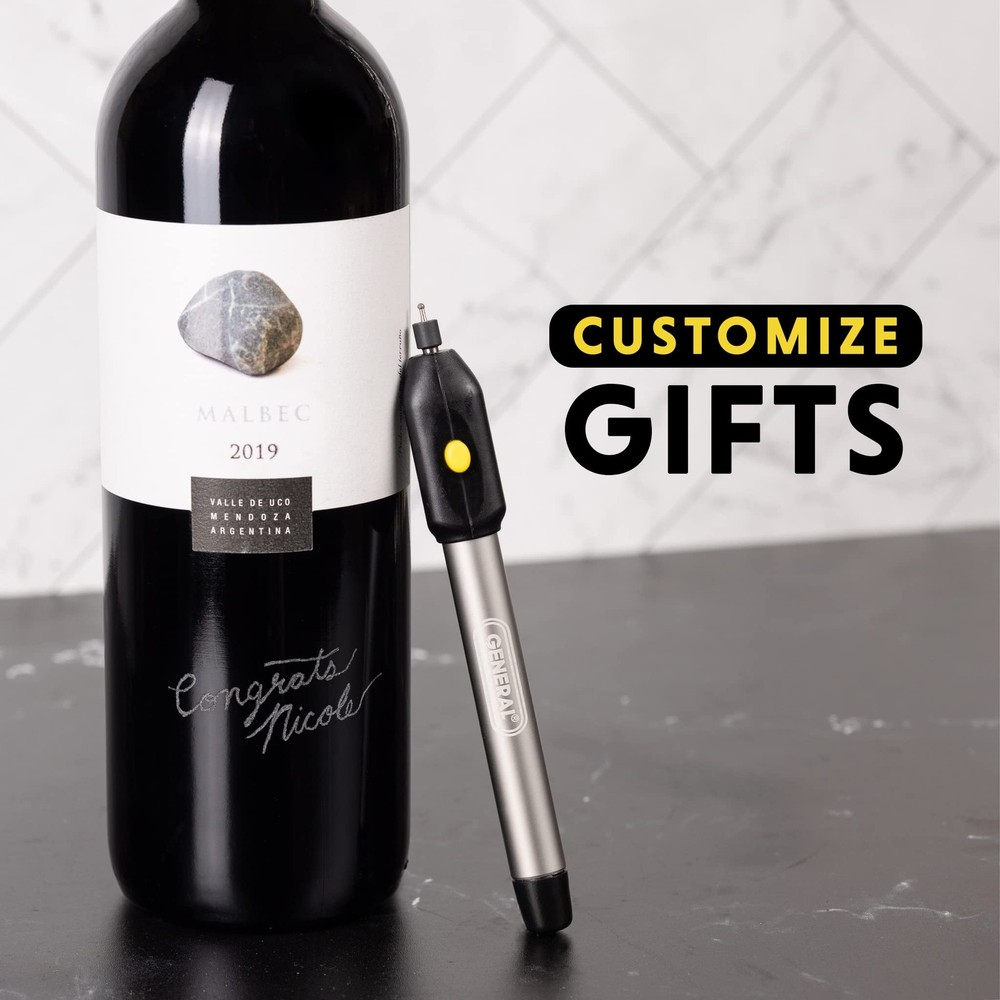 General Tools Cordless Engraving Pen Metal - Diamond Tip Etching Tool Engraving