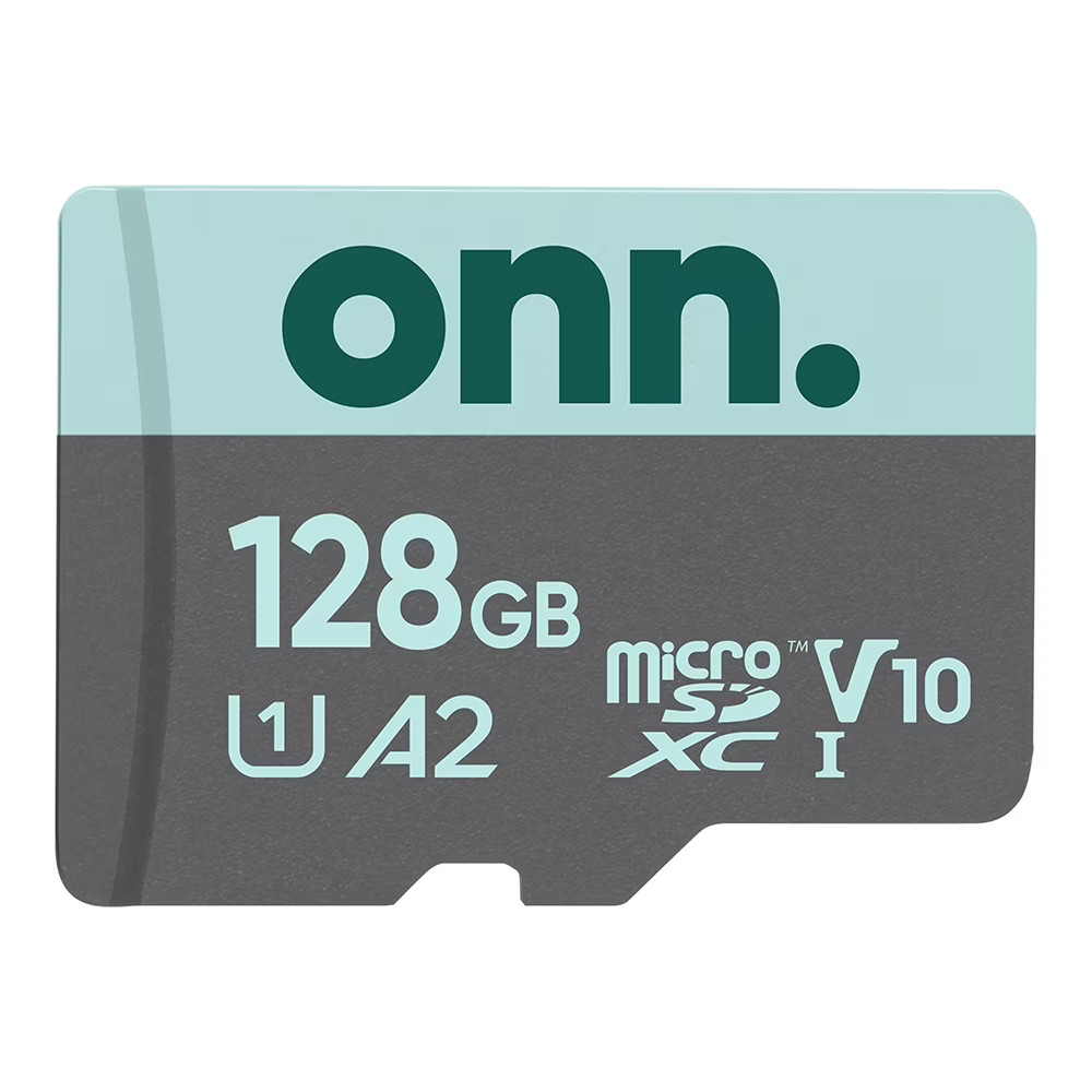 onn 128GB MicroSD Card Class 10 + Reader