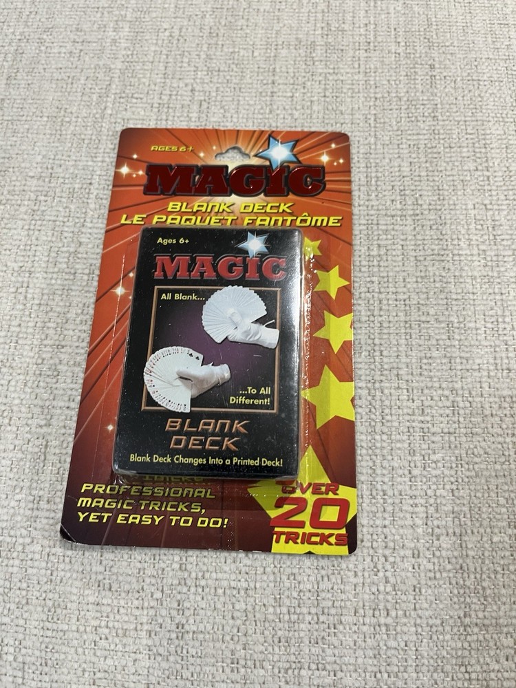 Magic Playing Cards Trick Set Blank Deck