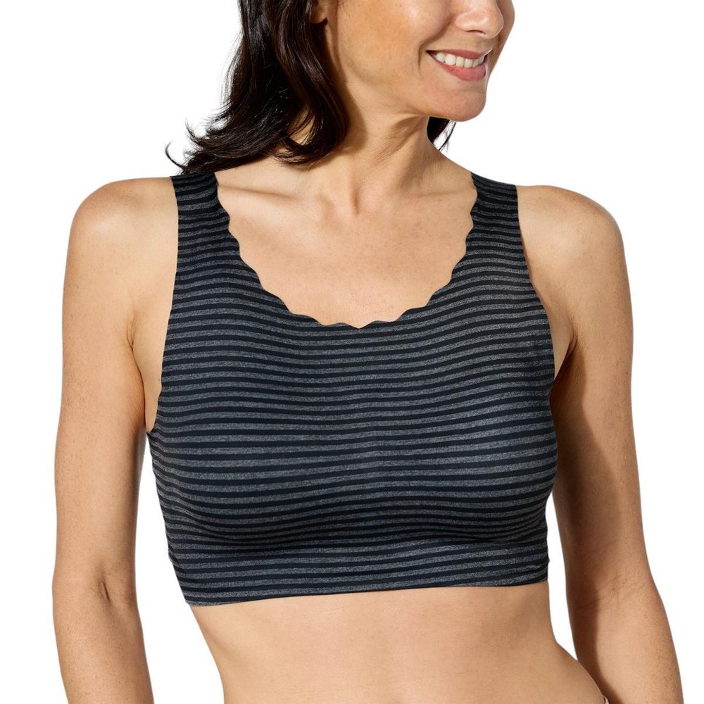 Rhonda Shear Essentials Body Bra Black Stripe