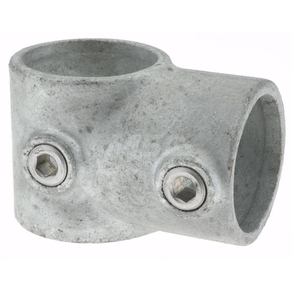 PRO-SAFE Galvanized Pipe Rail Fitting: Single Socket Tee for 1-1/2" Pipe